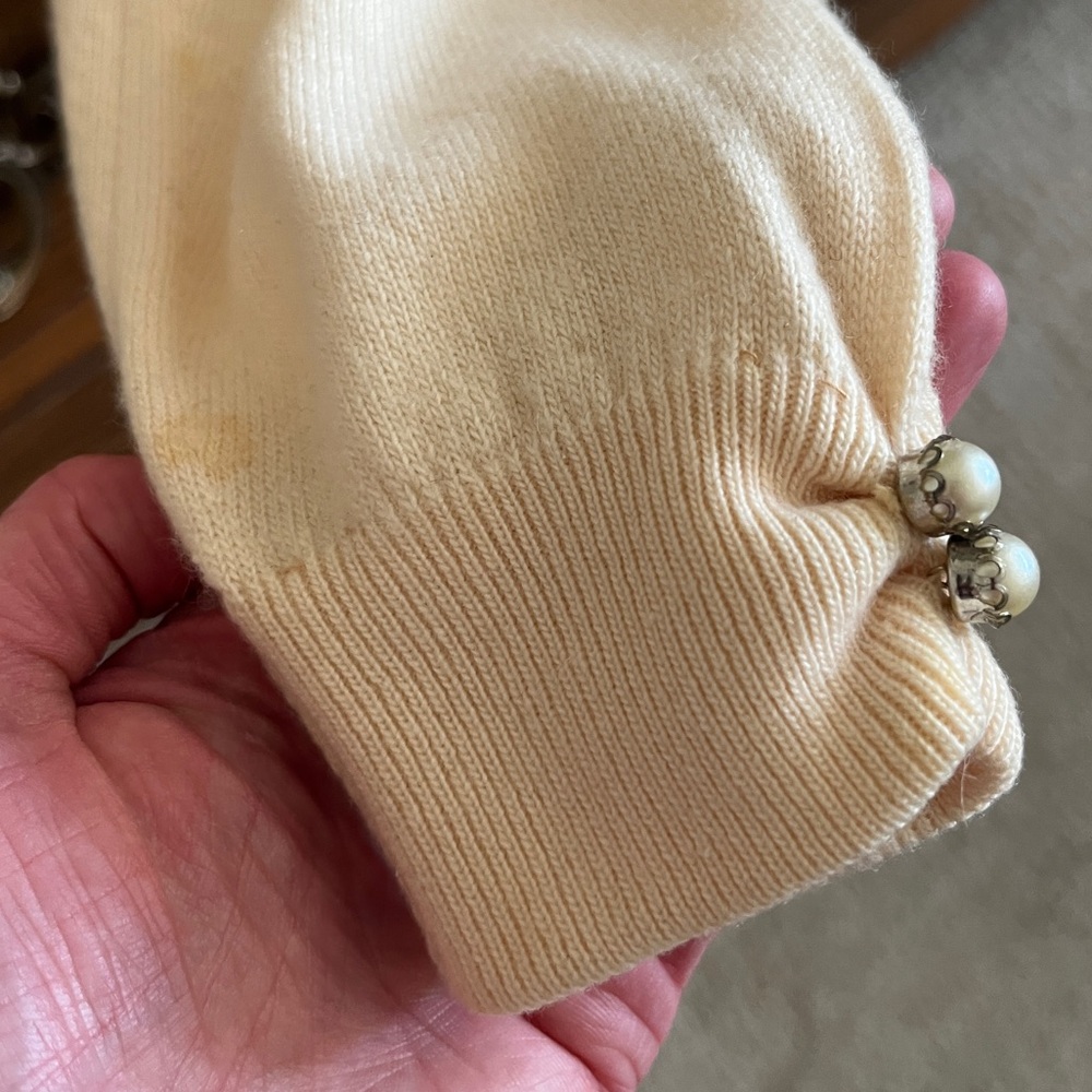 Vintage Genuine Scottish Cashmere and Fur Pringle Cardigan - Picture 6 of 9